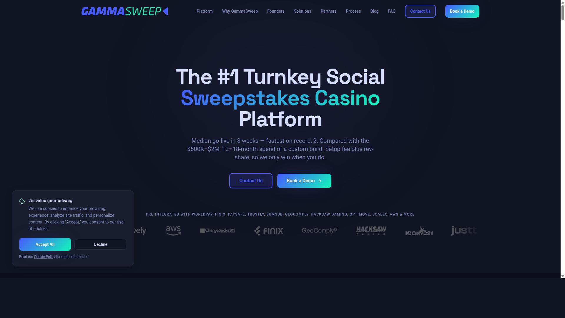 GammaSweep website